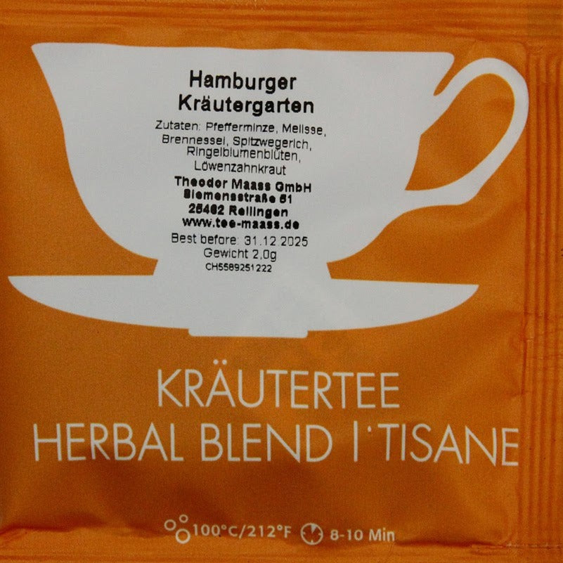 Kraeutertee Hamburger Kraeutergarten im Teebeutel