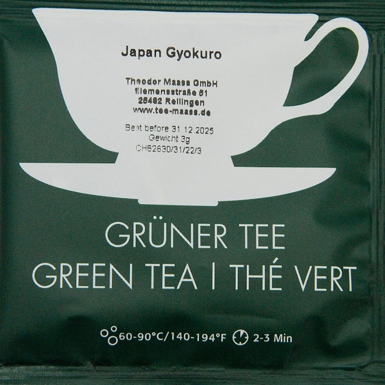 Gruentee Japan Gyokuro im Teebeutel