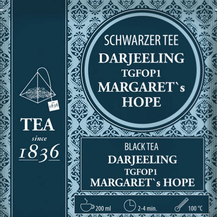 Schwarztee Margaret`s Hope im Teebeutel