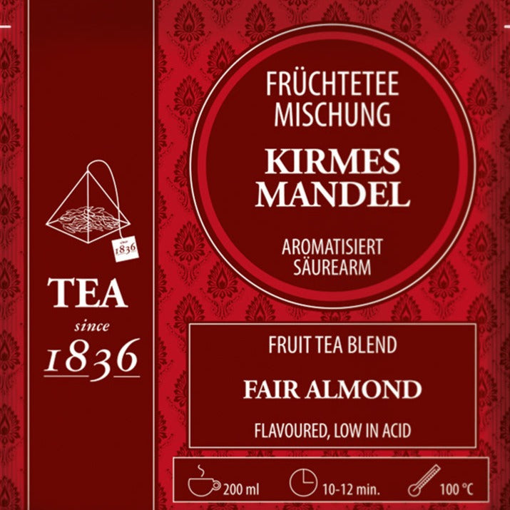 Fruechtetee Kirmes Mandel im Teebeutel