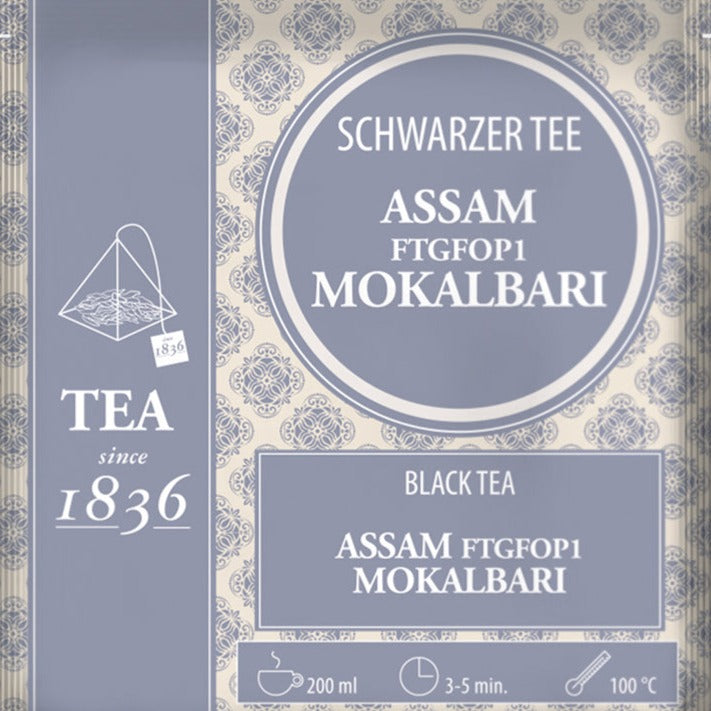 Schwarztee Assam FTGFOP1 Mokalbari im Teebeutel