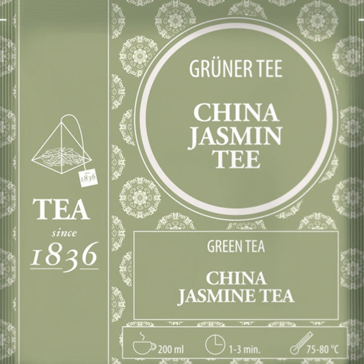 Gruentee China Jasmin im Teebeutel
