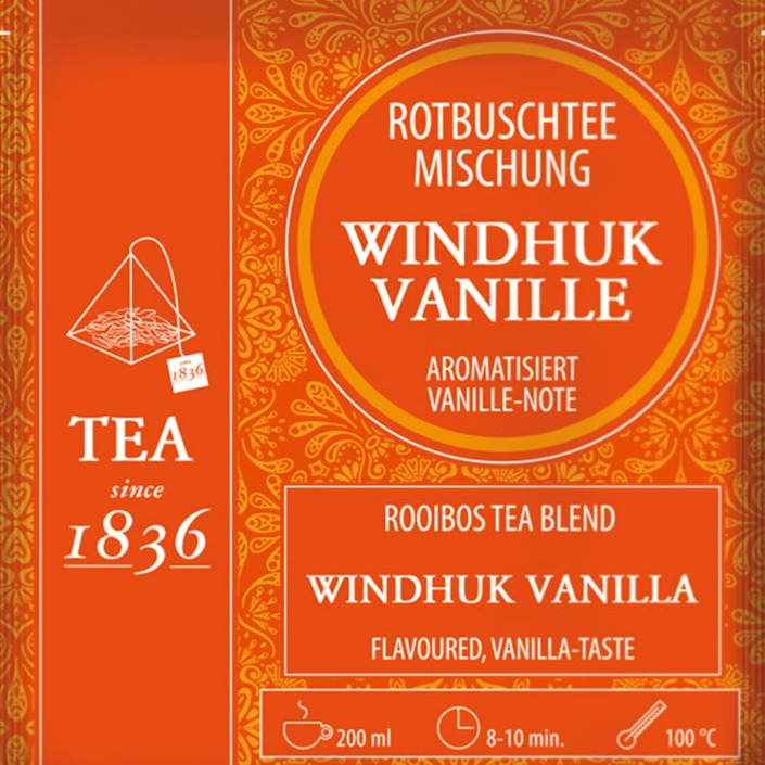 Rooibostee Windhuk Vanille im Teebeutel