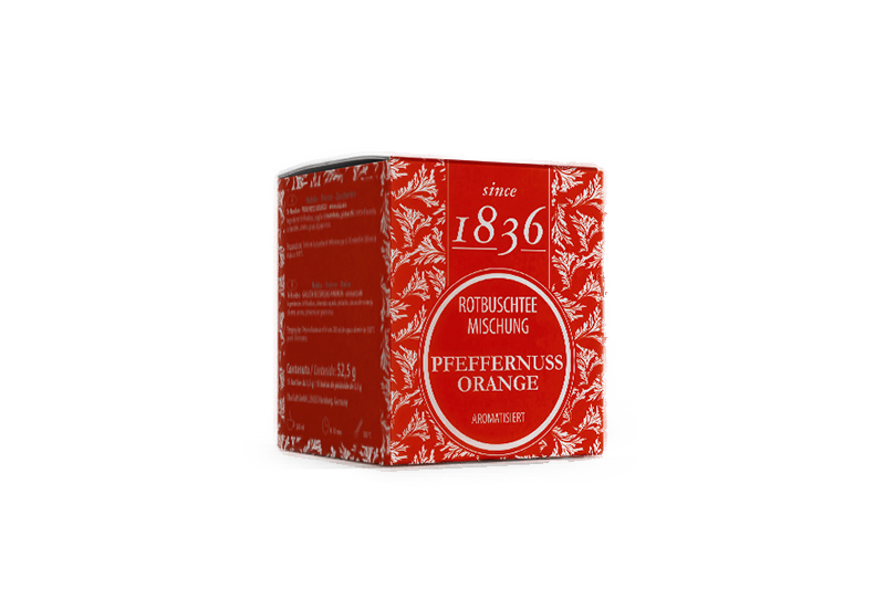 Teebox Pfeffernuss Orange Fruechtetee