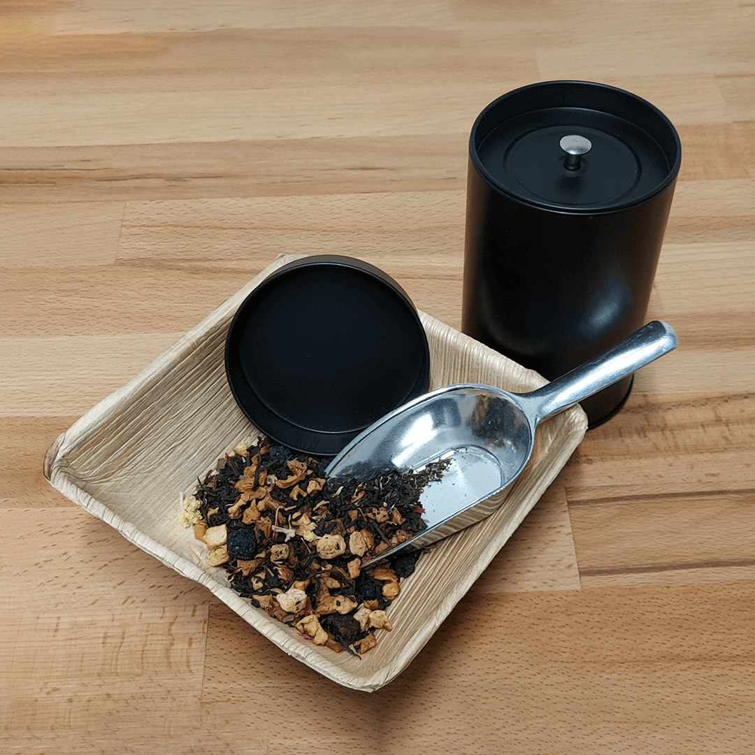 Teedose mit Schale