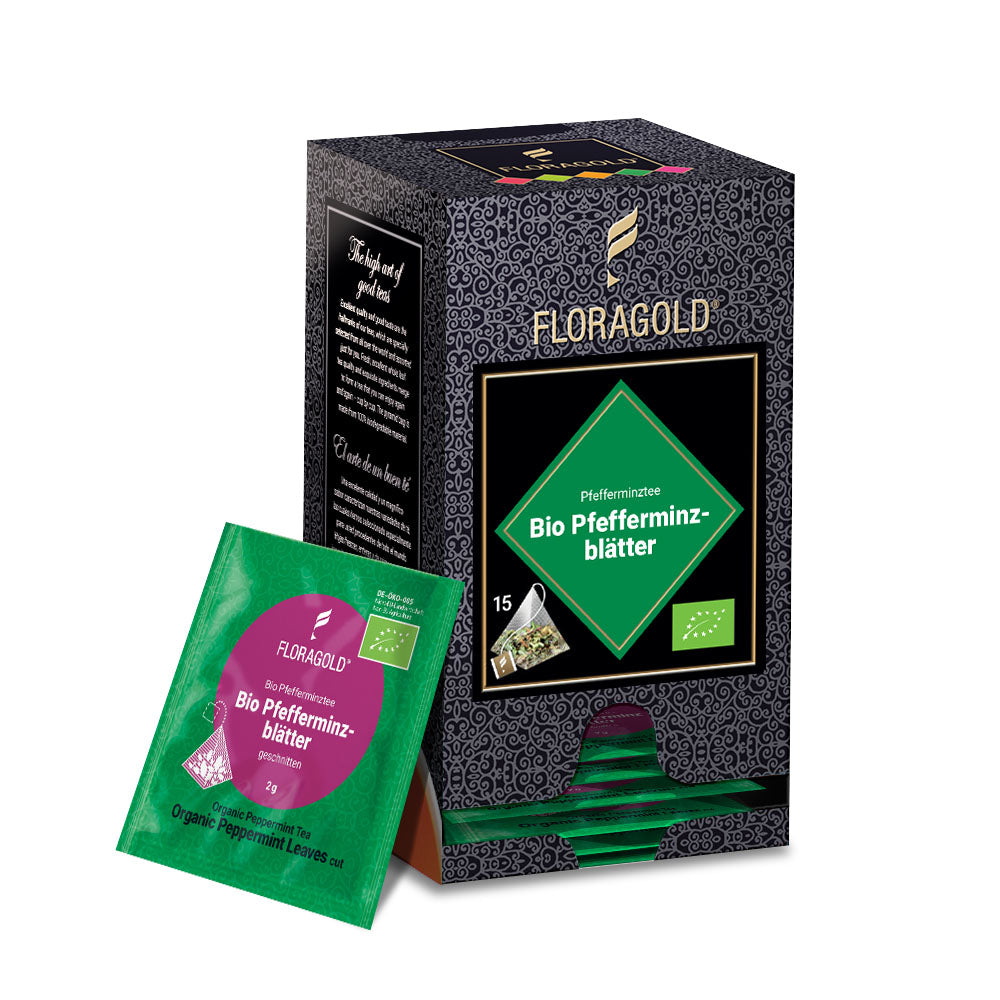 Teebox Pfefferminzblaetter Kraeutertee