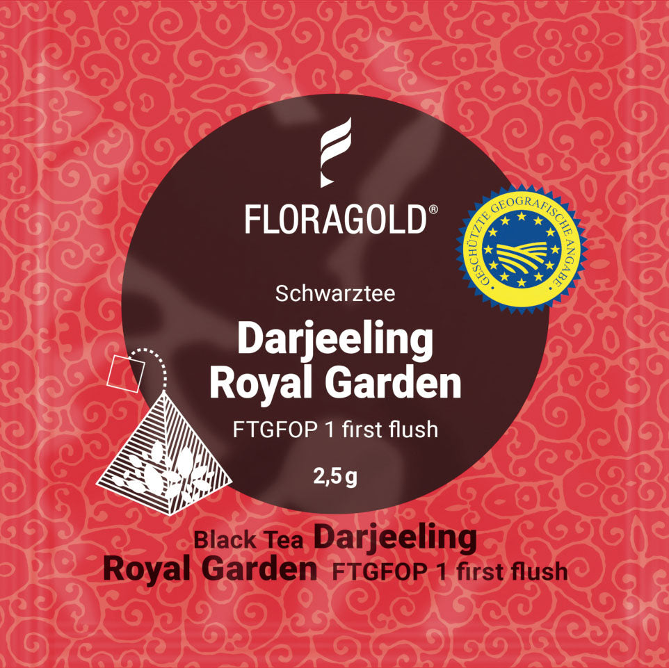 Schwarztee Royal Garden im Teebeutel