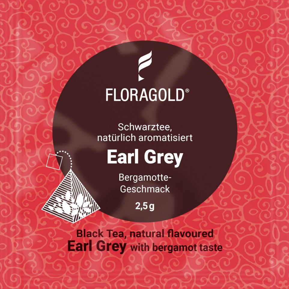 Schwarztee Earl Grey im Teebeutel
