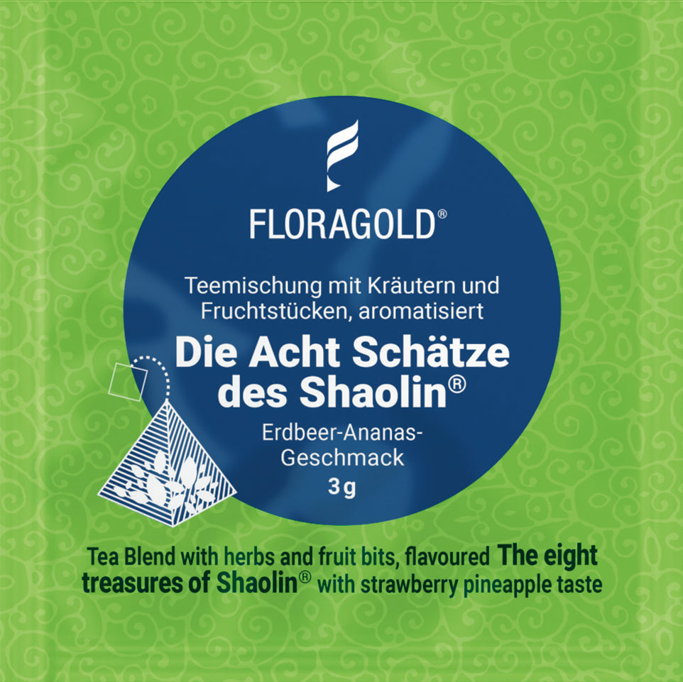 Gruentee Die Acht Schaetze des Shaolin im Teebeutel