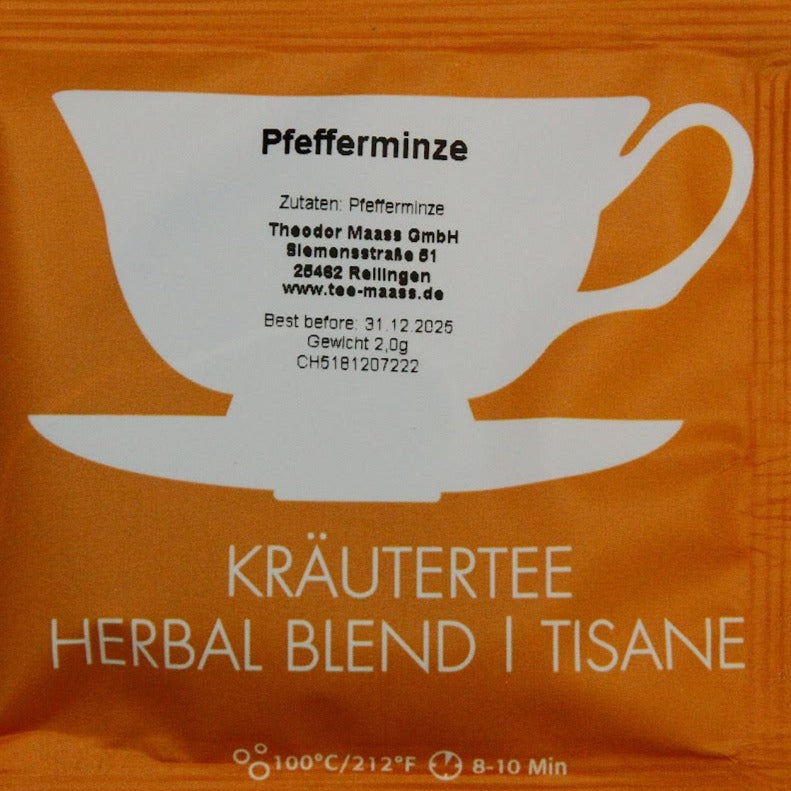 Kraeutertee herbal Blend Pfefferminz im Teebeutel