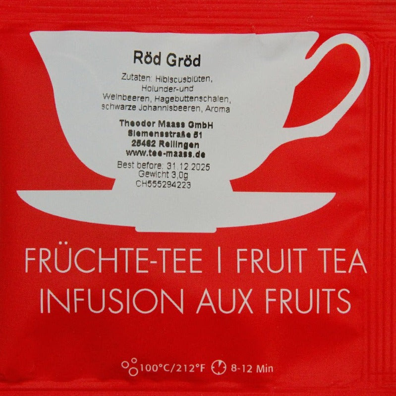 Röd Gröd aromatisierter Früchtetee im Einzelbeutel
