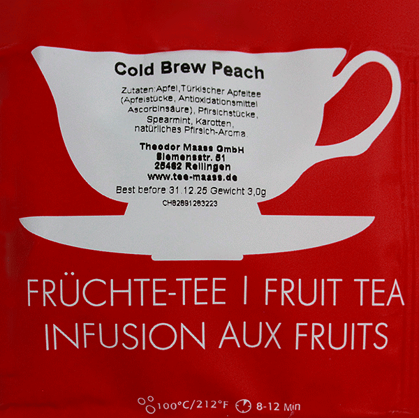 Fruechtetee Cold-Brew-Peach imTeebeutel
