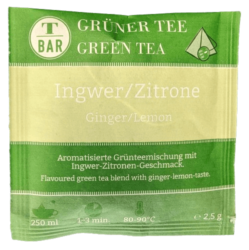 ingwer zitrone teebeutel