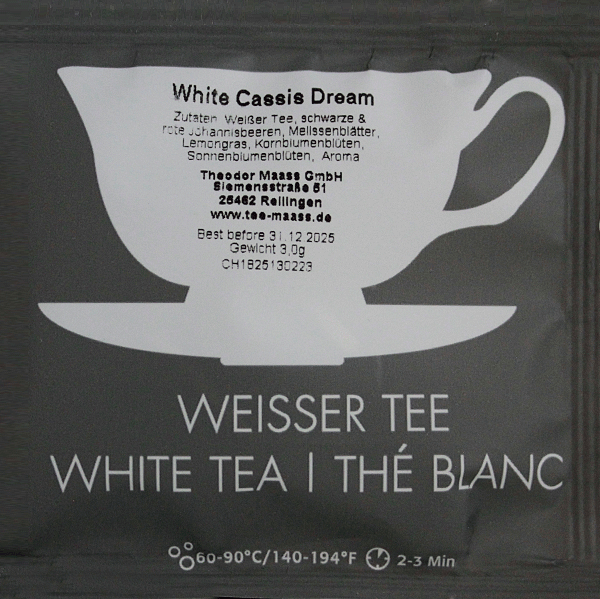 Weissertee White-Cassis-Dream im Teebeutel