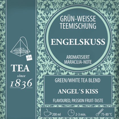 Engelskuss Grün- Weiße Teemischung Maracuja-Note Teebeutel