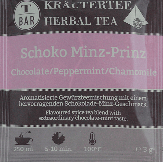 Kraeutertee Schoko-Minz-Prinz im Teebeutel